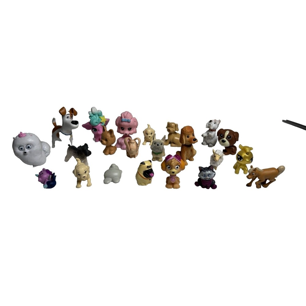 Mixed Lot 21pc Miniature‎ Animal Figures Paw Patrol Secret Life of Pets LPS Dogs - Picture 3 of 8